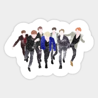 BTS Group watercolour Sticker